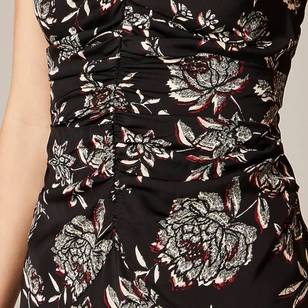 JCrew NWT Midi Black Dress - Picture 2 of 7